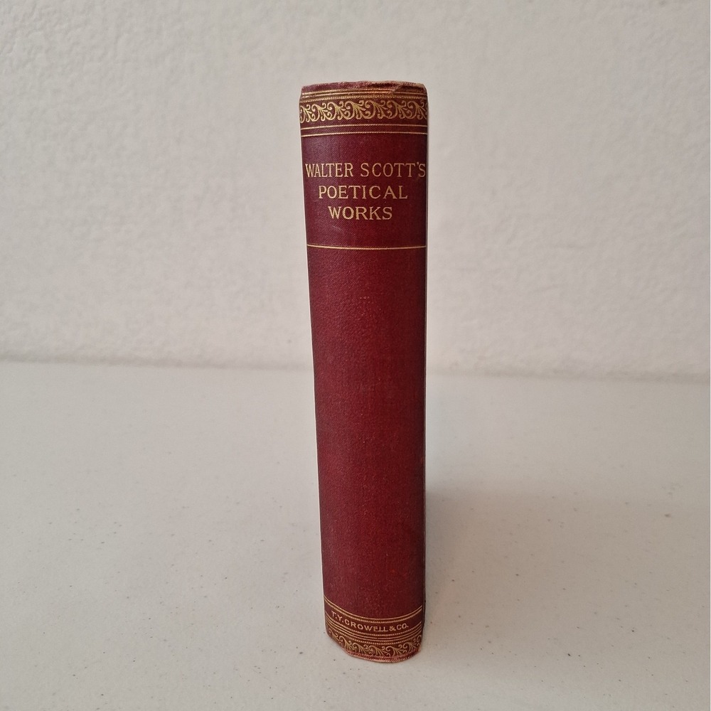 Antiquarian Book Scott's Poems/ Complete Poetical Works of Sir Walter Scott 1894